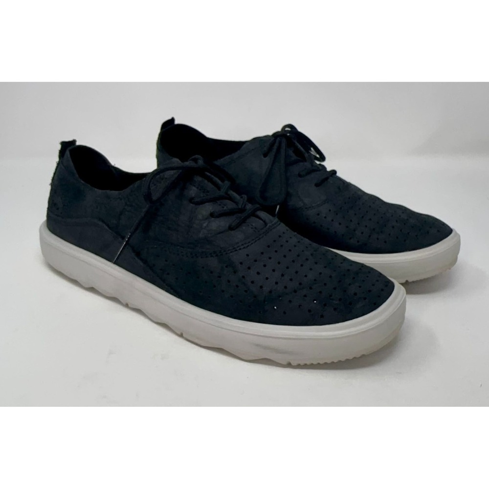 Merrell Air-Cushion Around Town Sneaker Womens 8.5 Black Leather Walking Lace Up